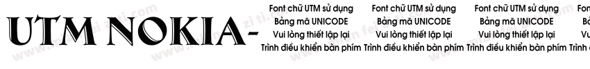 UTM Nokia字体转换